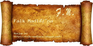 Falk Madléna névjegykártya